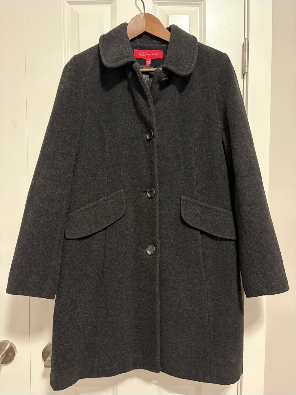 Women’s Warm Charcoal Wool Blend Jacket